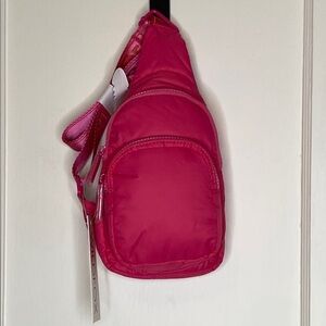 Wildfox Pink Fuchsia Sling Sac Backpack Sporty Casual Design NWT Wildfox Pink Fuchsia Sling Sac Backpack Sporty Casual Design  main image 3